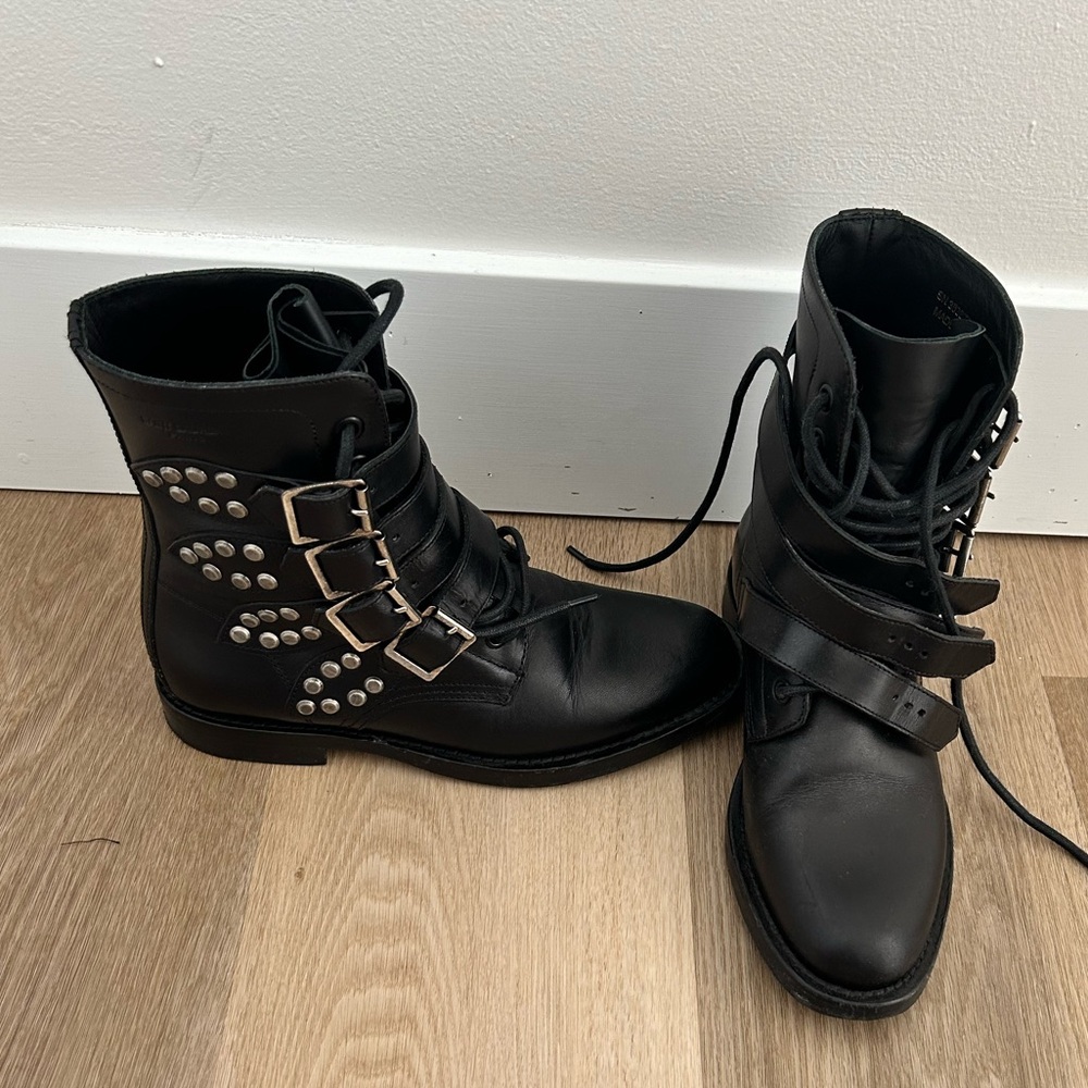 Combat Boots Saint Laurent Sz 36 - Picture 2 of 4